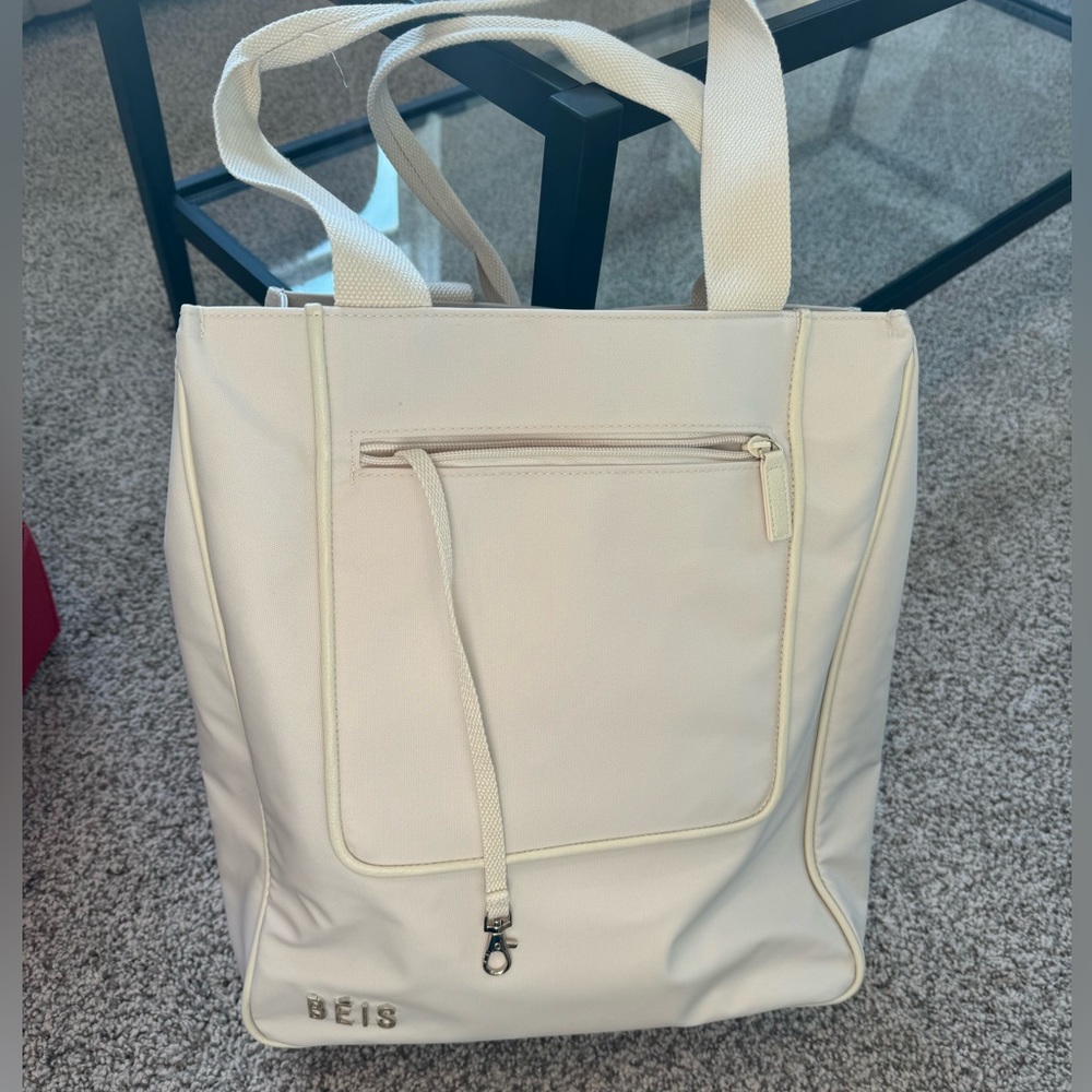 NWT BEIS The North/South Tote - Fall Collection in BEIGE